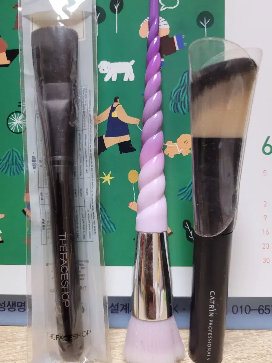 3 Anna Sui makeup brushes bulk (new)