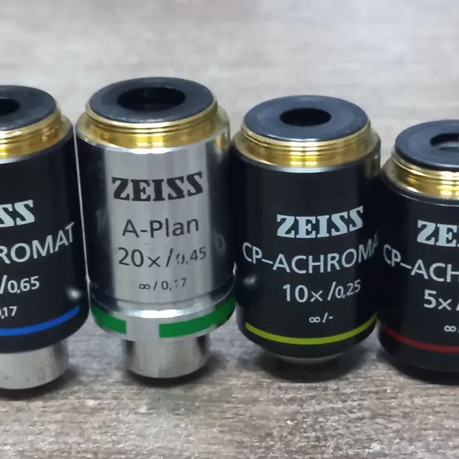 (판매).CARL ZEISS 현미경 대물렌즈 셋트