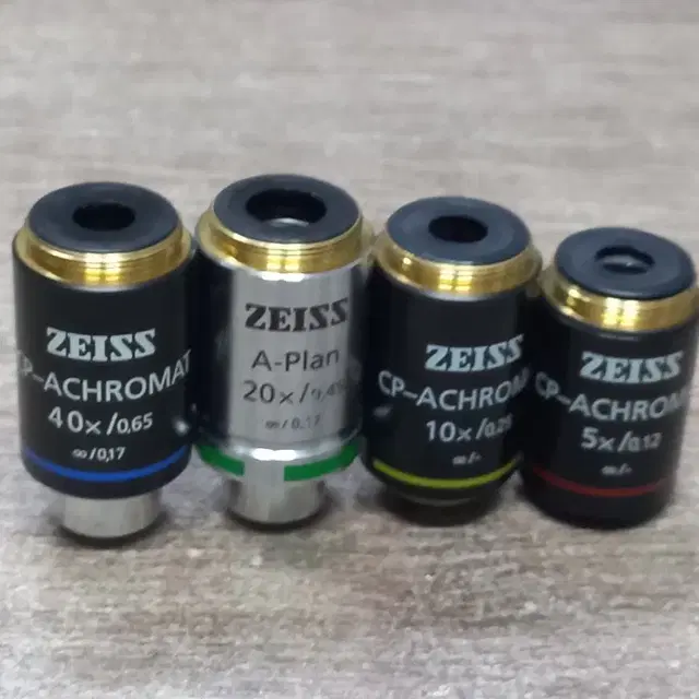 CARL ZEISS 현미경 대물렌즈 셋트