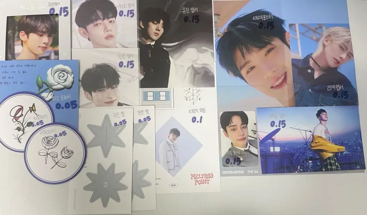 ZB1 Vol. 1,2,3 album components/ poster, postcard, photocard, CD/ fandom