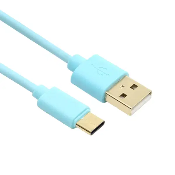 USB-A 2.0 to Type-C 3.1 고속 충전케이블 민트/1m