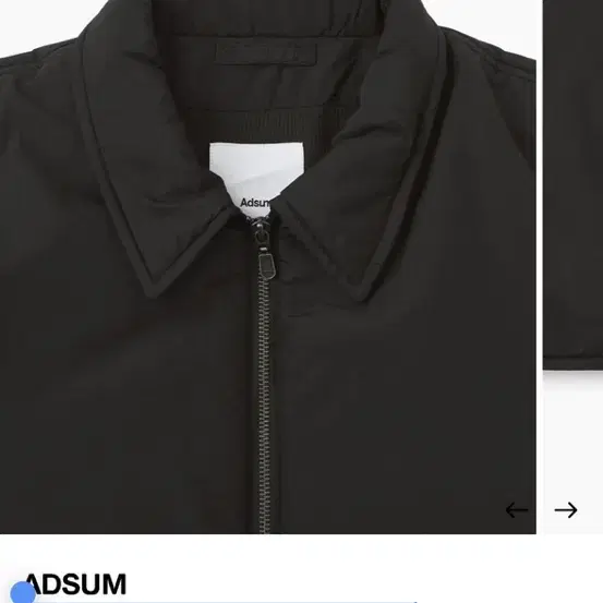 ADSUM PADDED ZIP JACKET BLACK 라지