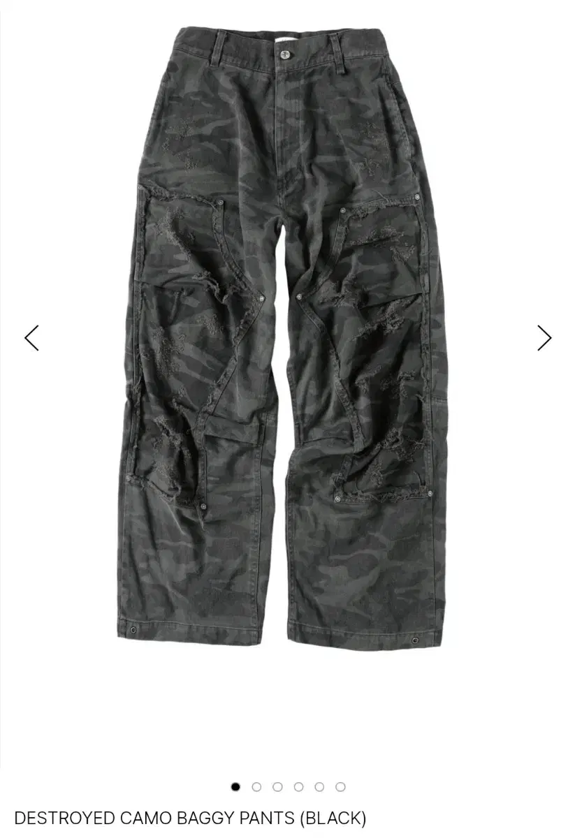 [L] ETCE Camo Exhaust Pants Black sell ittycity