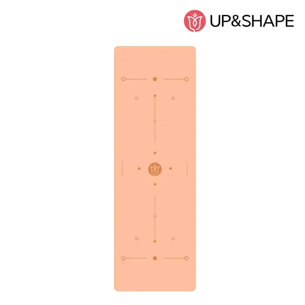 [새상품] 업앤쉐이프 가이드라인매트 TPE 6mm (페일피치)