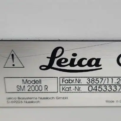 Leica SM2000R 마이크로톰 라이카.