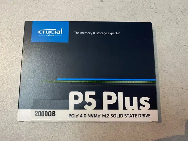 CRUCIAL P5 PLUS NVME 2TB  미개봉 새제품 팝니다