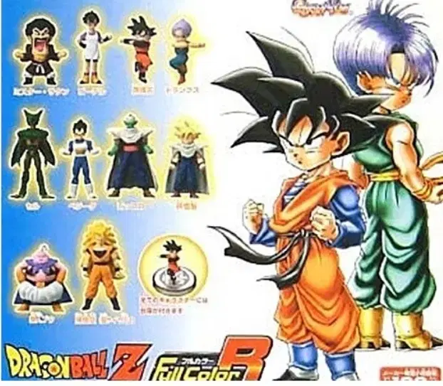 Dragon Ball Z Gacha Figures Capsule Classic Full Color R 1st Edition 10pcs Unsealed