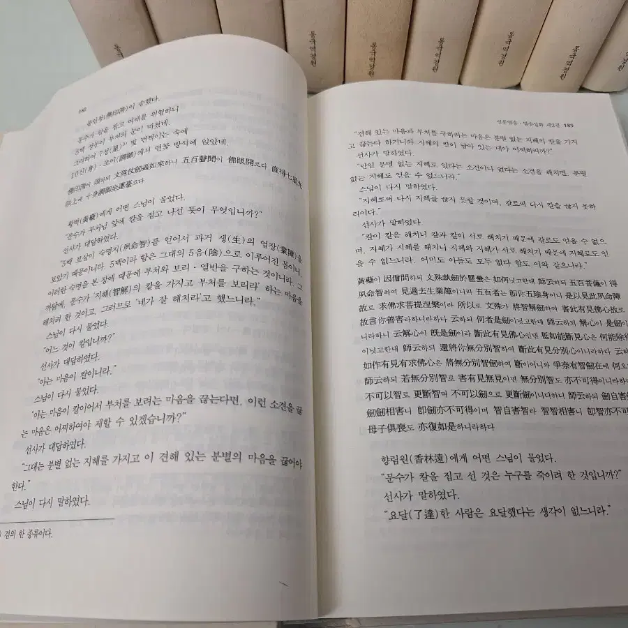 근대 불교 도서 선문염송 염송설화 05년 초판 10권 완질