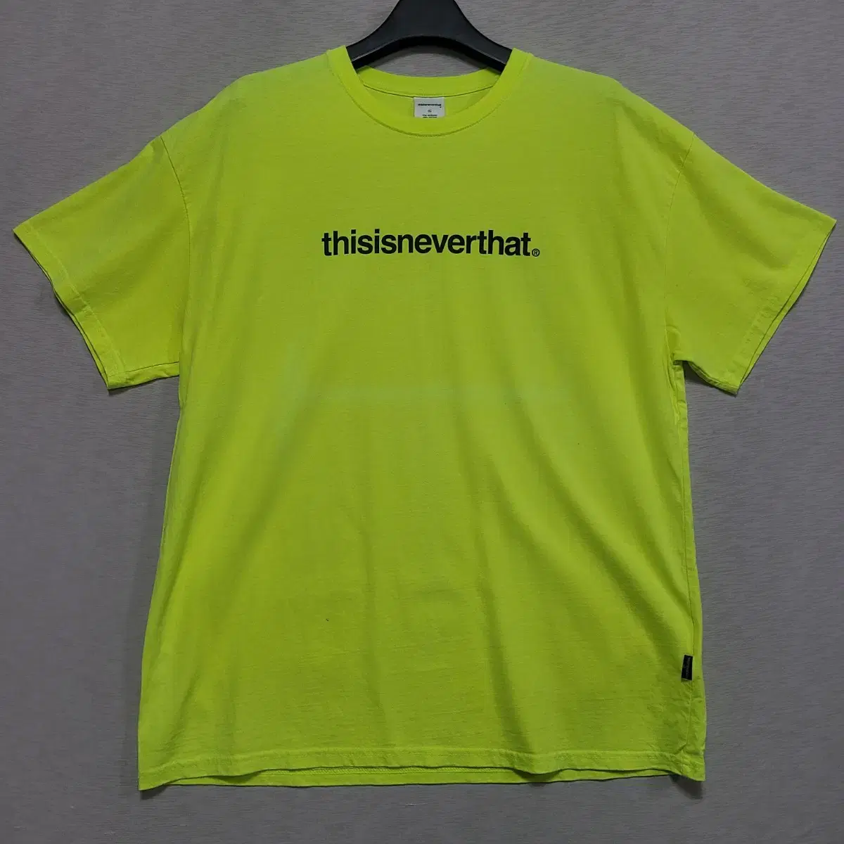 Disise Never Dies Big Size Fluorescent Vahn Short Sleeve Tee M105-110 ㅡ0724