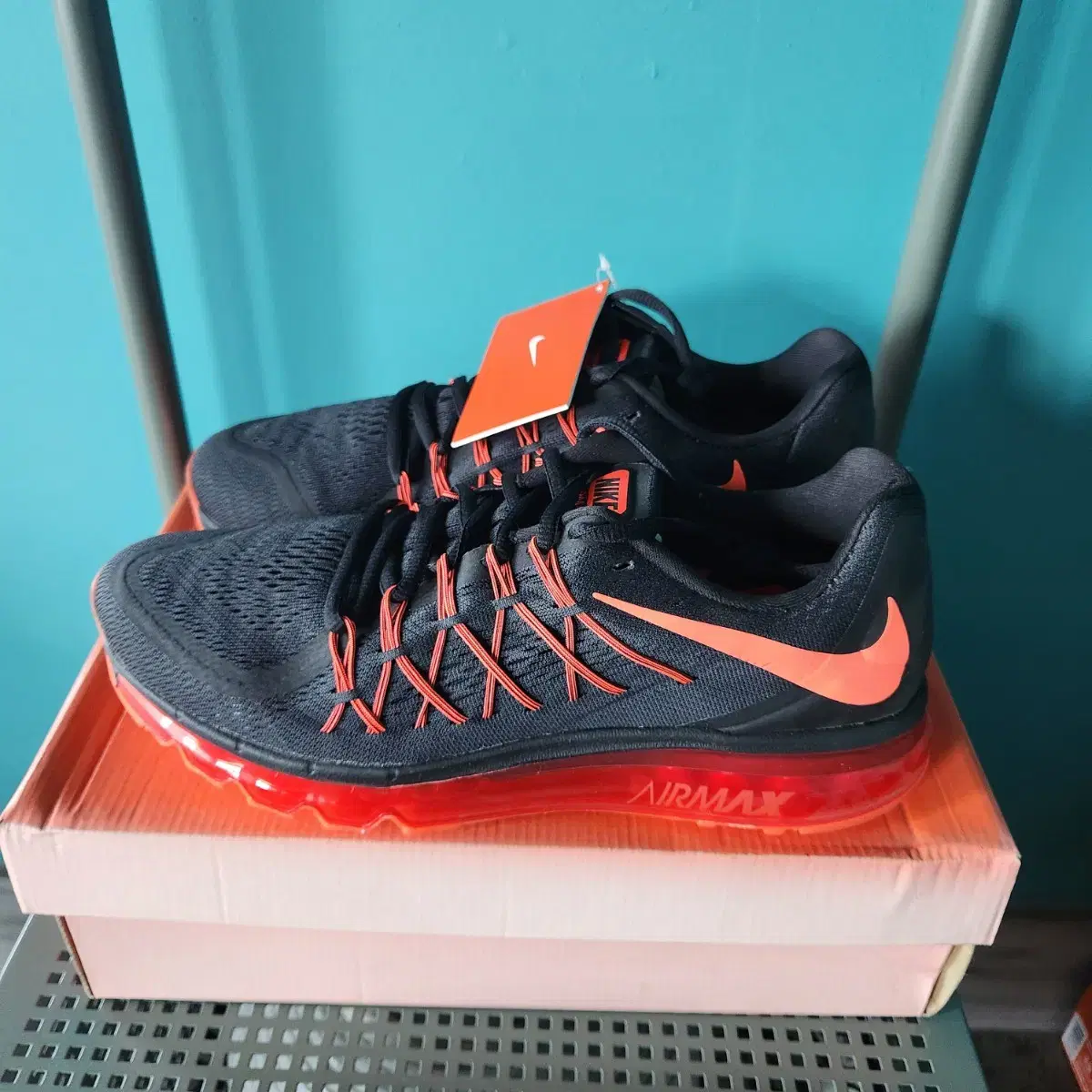 bargain price[new]Nike Air Max 2015 Black/BRIGHT CRMSN(28)
