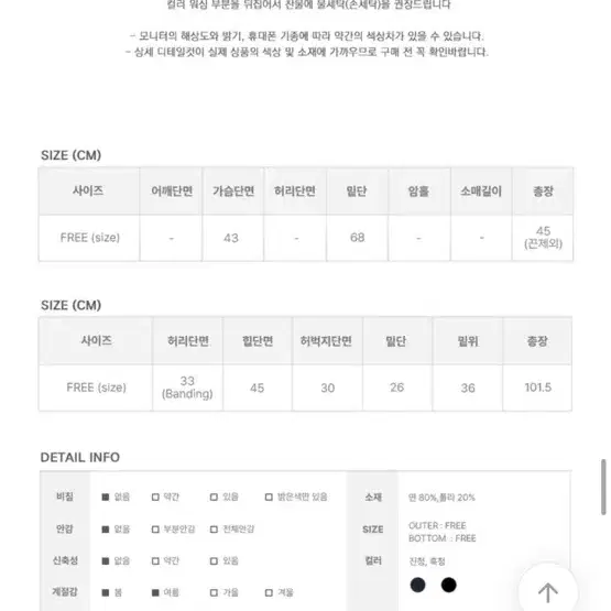 새상품 세트가격 애니원모어 청나시 세트 셋업