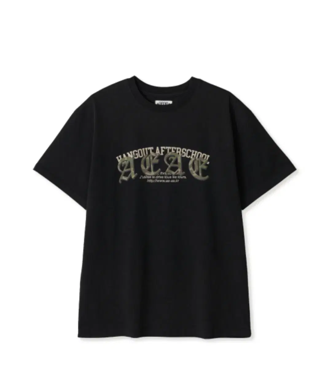 aeae 에이이에이이 LAYERED GOTHIC LOGO T-SHIRTS