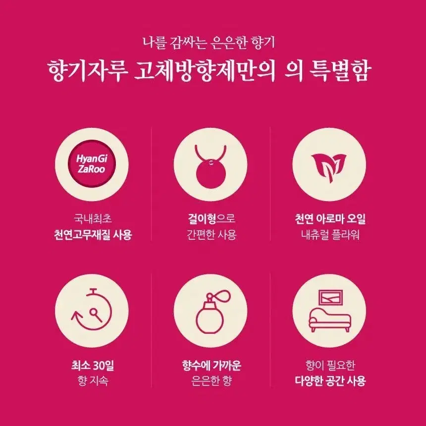 30일 지속! 향기자루 차량용 방향제 1+1