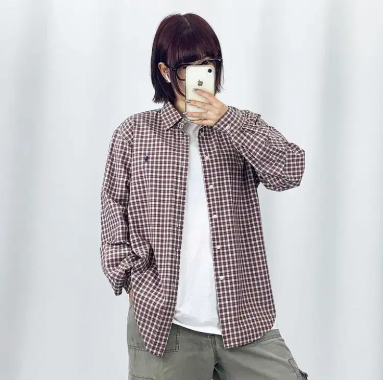 [XL]Polo Red Green Zan Check Shirt CH5574