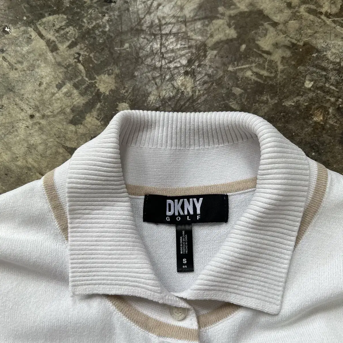 S) DKNY 골프 반팔 니트  여성 골프웨어 골프의류