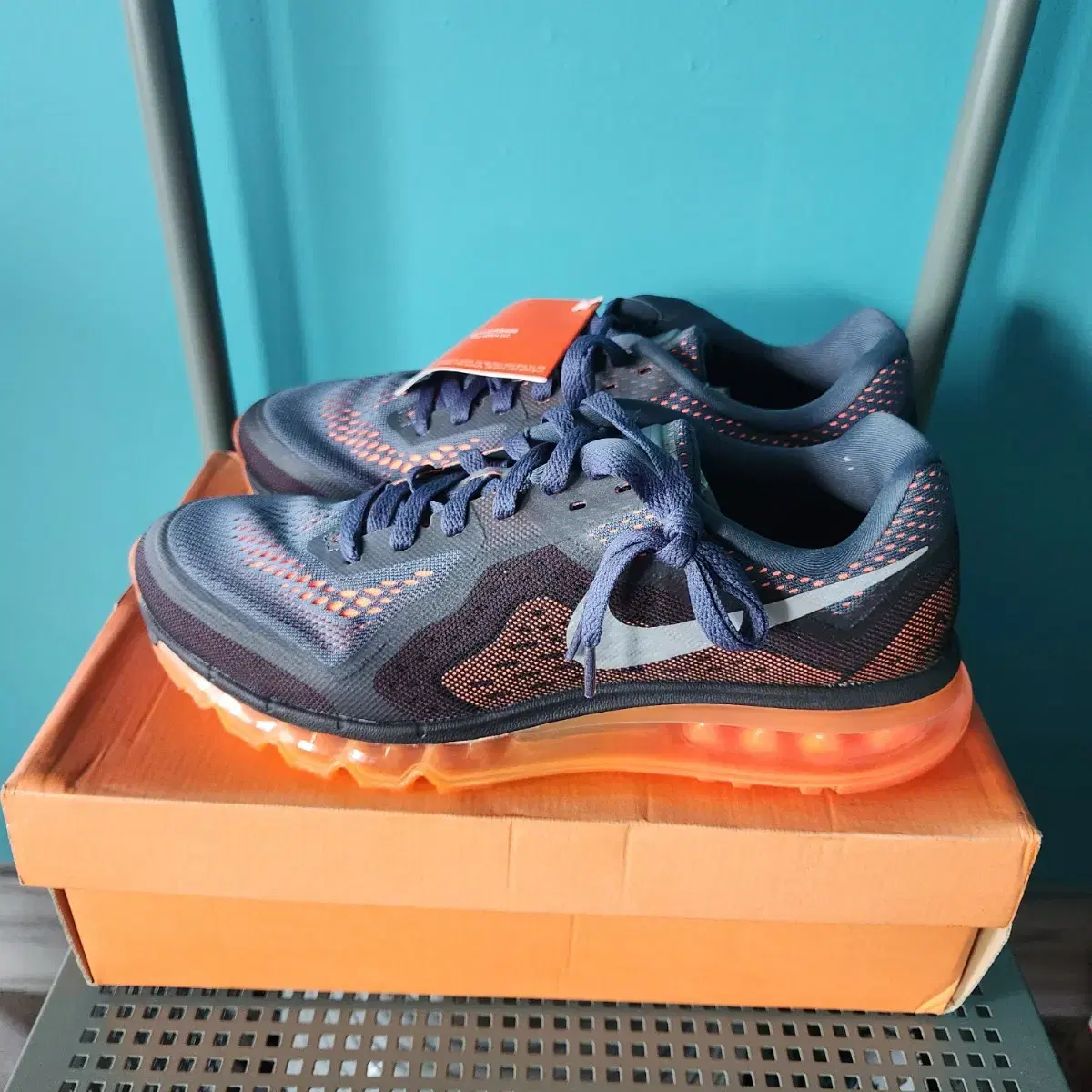 New Arrivals] Nike Air Max 2014 Black/Orange (Size 280)