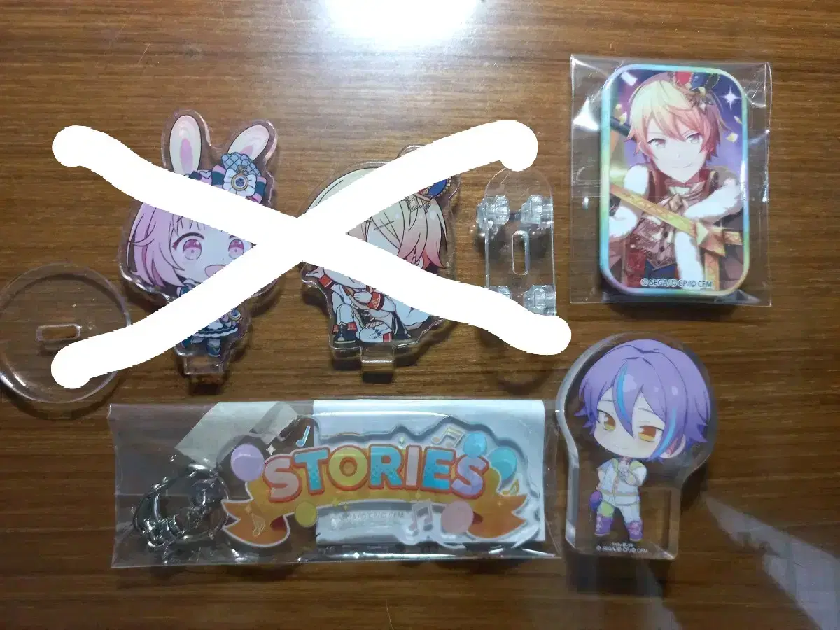 Pseka unofficial goods acrylic konnecta tsukasa lew emu canbadge korotto