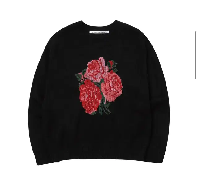 챈스챈스 FLOWER KNIT SWEATER(BLACK)