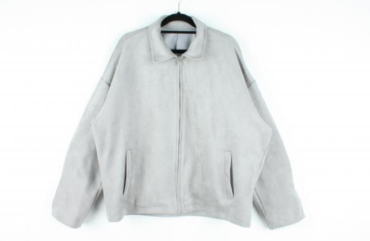 kara, a jacket with an ironic suede finish