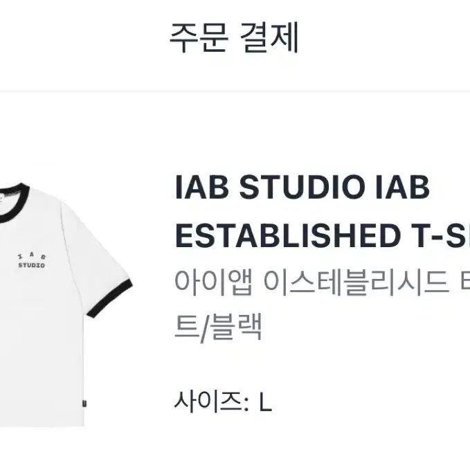 IAB ESTABLISHED T-SHIRT L사이즈