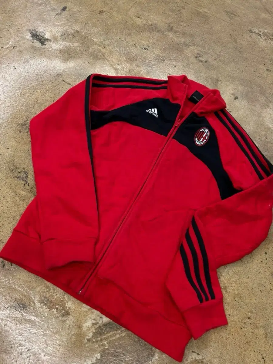 (Genuine/90) AdidasAC MilanTrackTopJerseyGathering Red