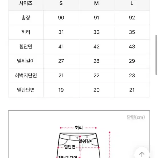 급처)부츠컷 백 청바지