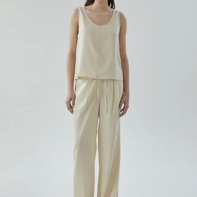 블루브릭 viscose string pants