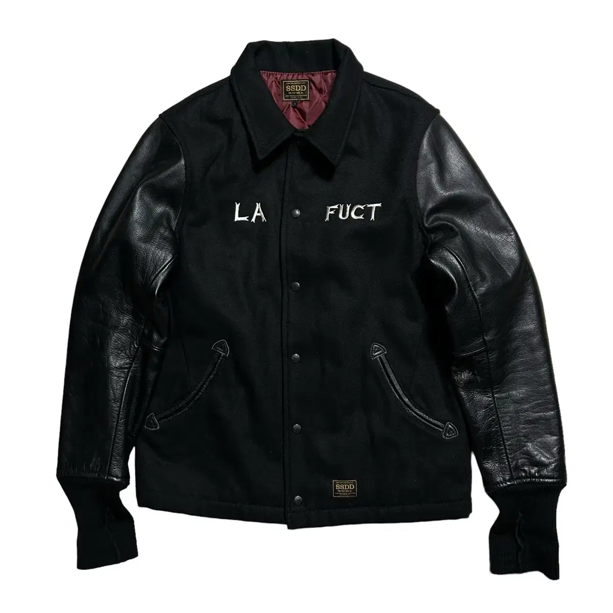 FUCT Puck SSDD Back Logo Varsity Jacket (L)