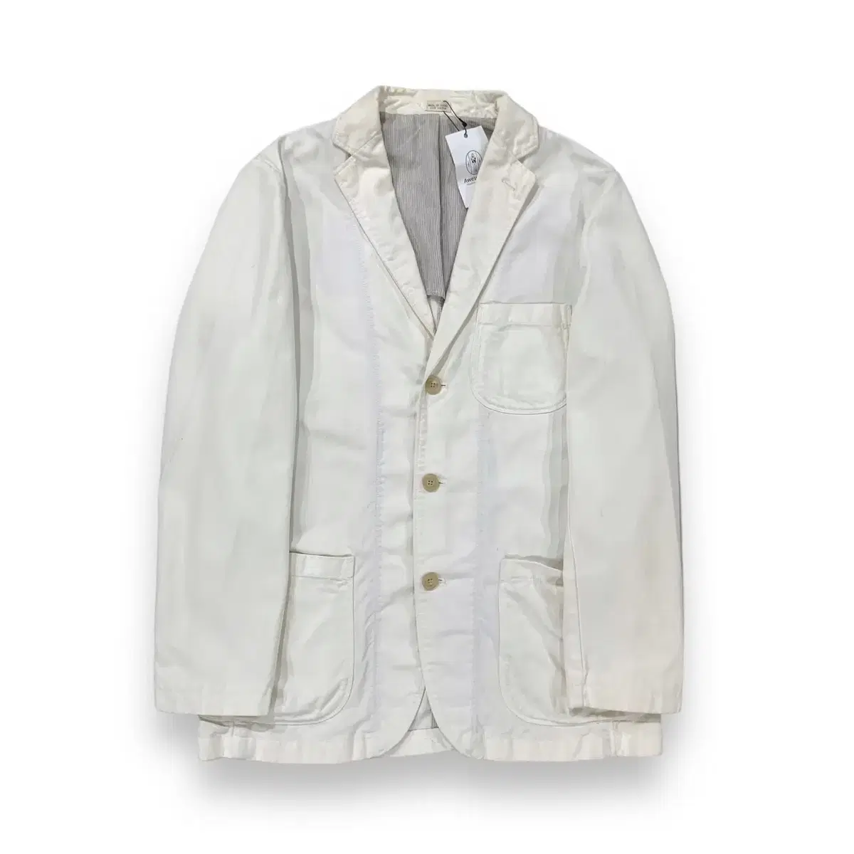 Jake LEW White cotton blazer