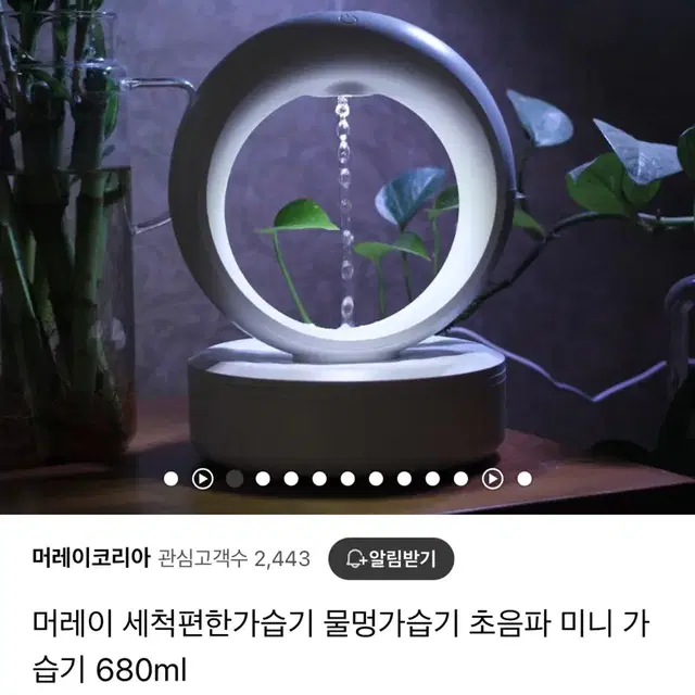 머레이 조명겸 물멍가습기