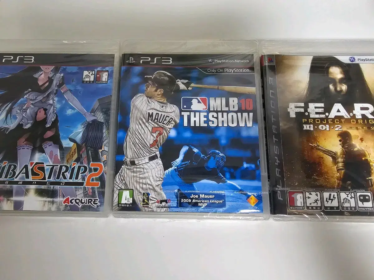 PS3 아키바스트립+MLB10+피어2 일괄 판매(새제품)