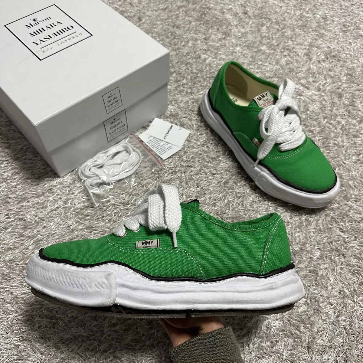 Maison Mihara Yasuhiro Baker OG Sole Canvas Low-Cut Sneakers