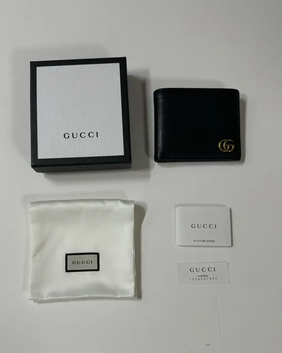 [Genuine][Full Box] Gucci GG Mamont Leather Wallet