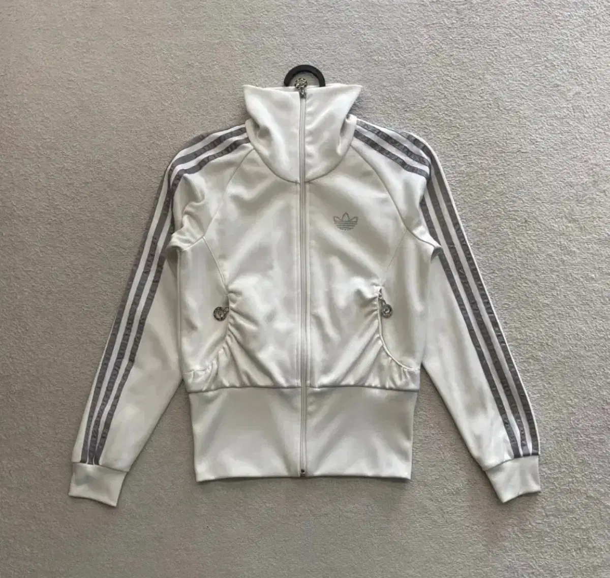 adidas Glitter Cubic Firebird White Track Top Jersey