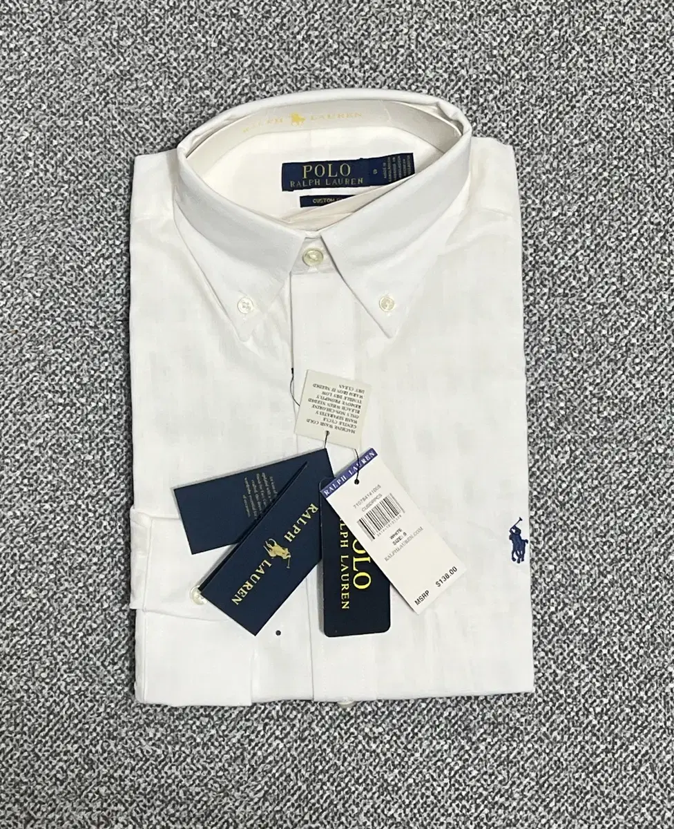 Event Special) New Polo Ralph Lauren Linen Shirt Unisex White Color