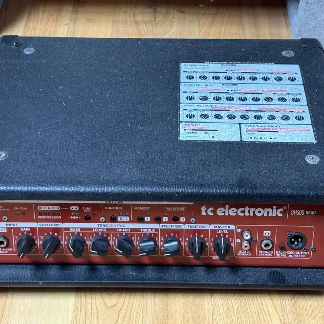 tc electronic BH500 Head 베이스 앰프 헤드