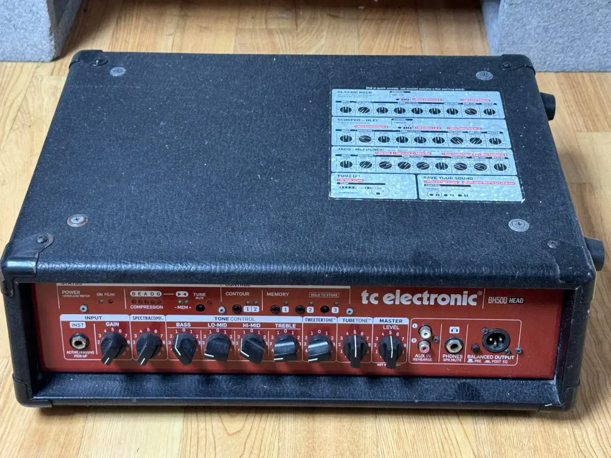 tc electronic BH500 Head 베이스 앰프 헤드