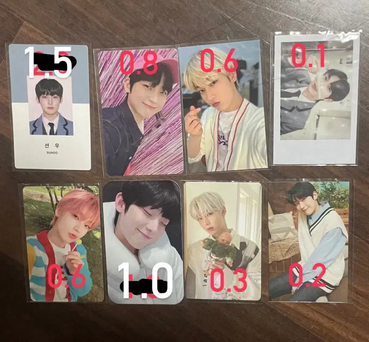 ( super cheap ) nHeighton sunwoo photocard sells~.