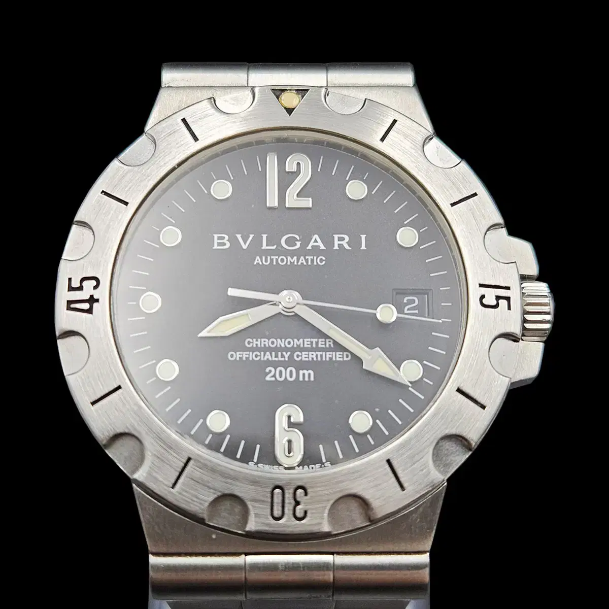 Bulgari SD38S Diagono Automatic 38MM Scuba Steel Watch