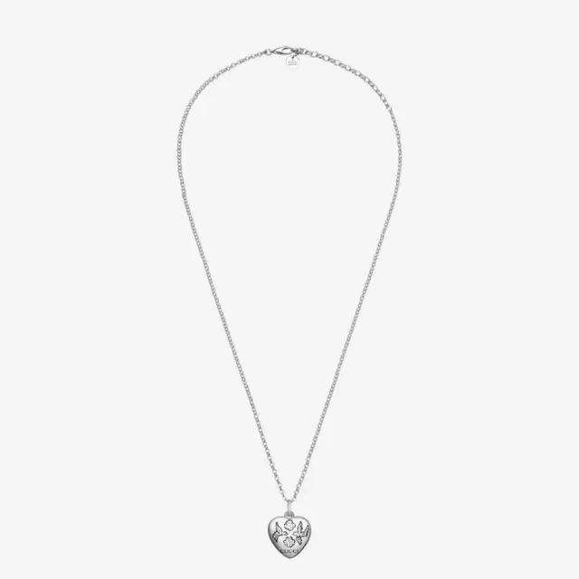 구찌 Gucci Blind for Love Necklace Silver