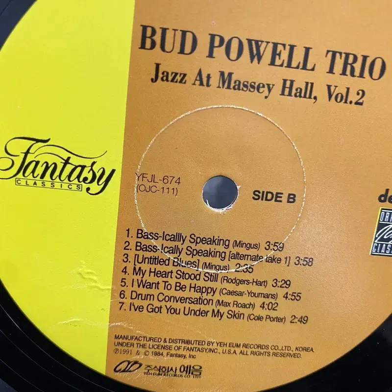 BUD POWELL TRIO LP / AA3211