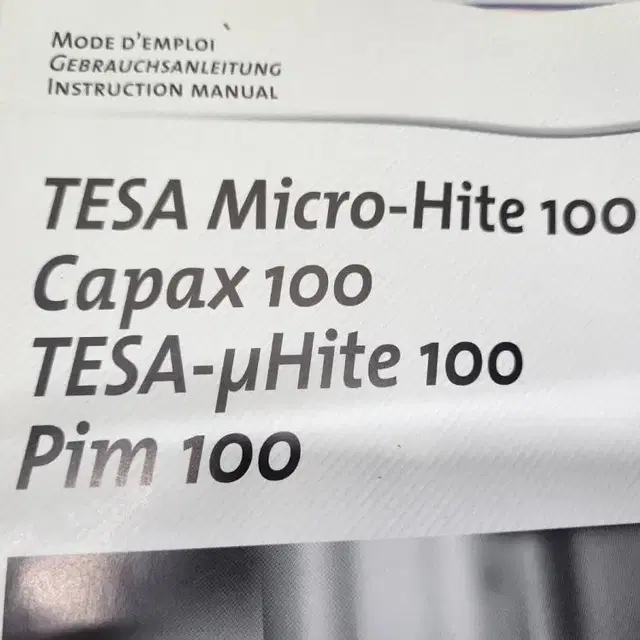 TESA Micro-Hite 100 Capax 100 게이지.