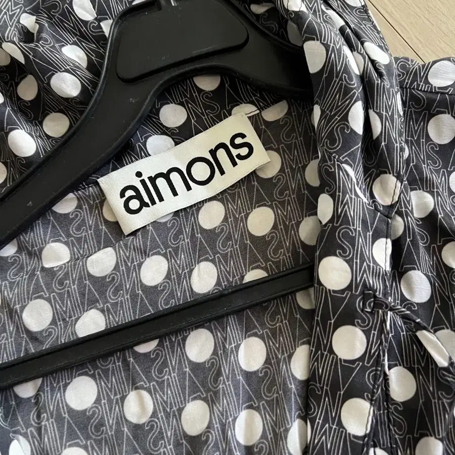 에몽 aimons print kaftan dress 후드 판초 원피스