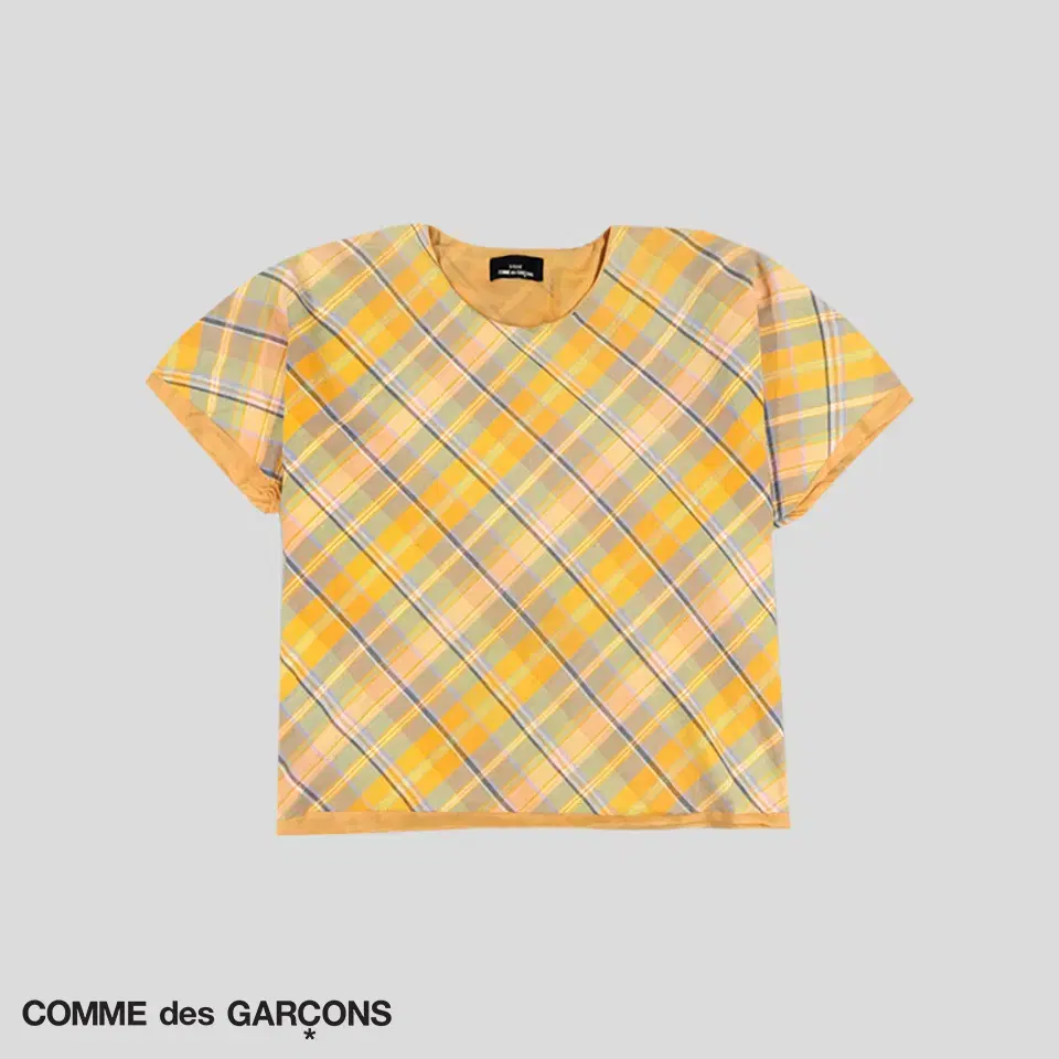 Comme des Garçons Tricot 00s Orange Multicolored Checkered Reglan Stingray Fit