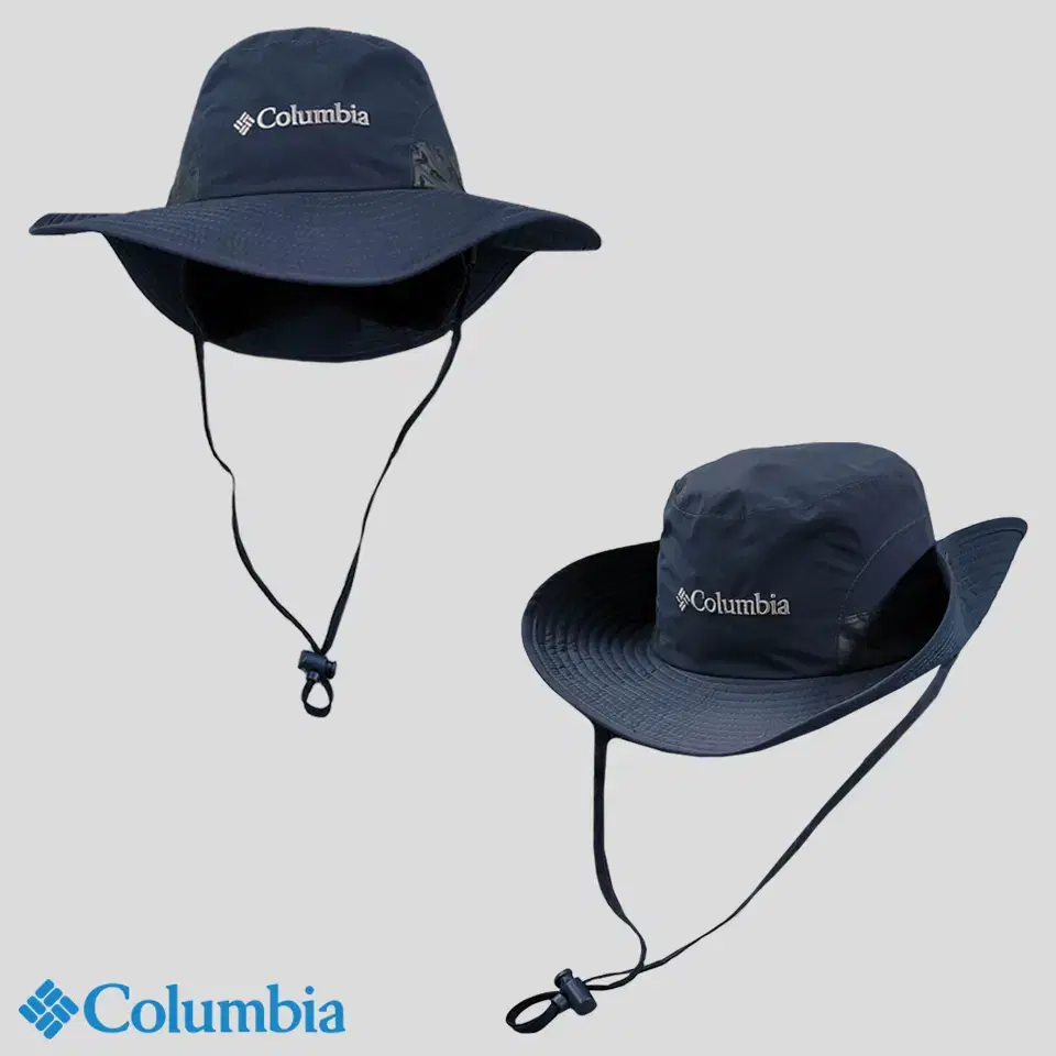 Columbia Columbia Navy Omnitech Poly Trekking Hiking Bungee Hat Safari Hat