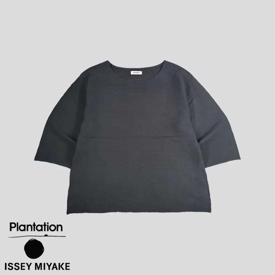 PLANTATION 플랜테이션 BY 이세이미야케 차콜 웨이브 플리츠 물결