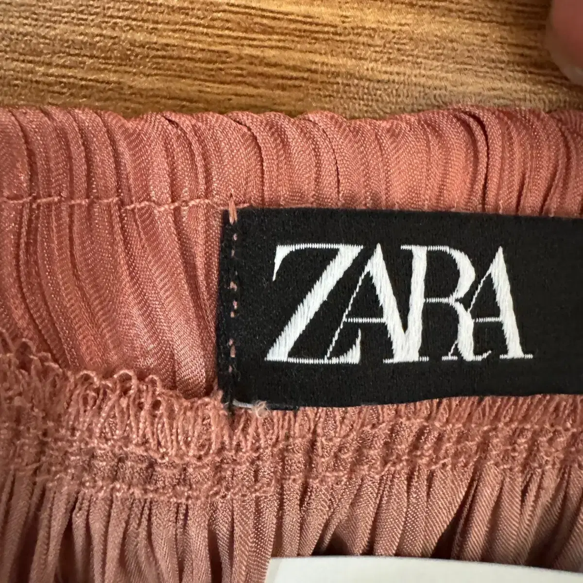 ZARA 자라 플리츠 롱 스커트 (M size / PINK)