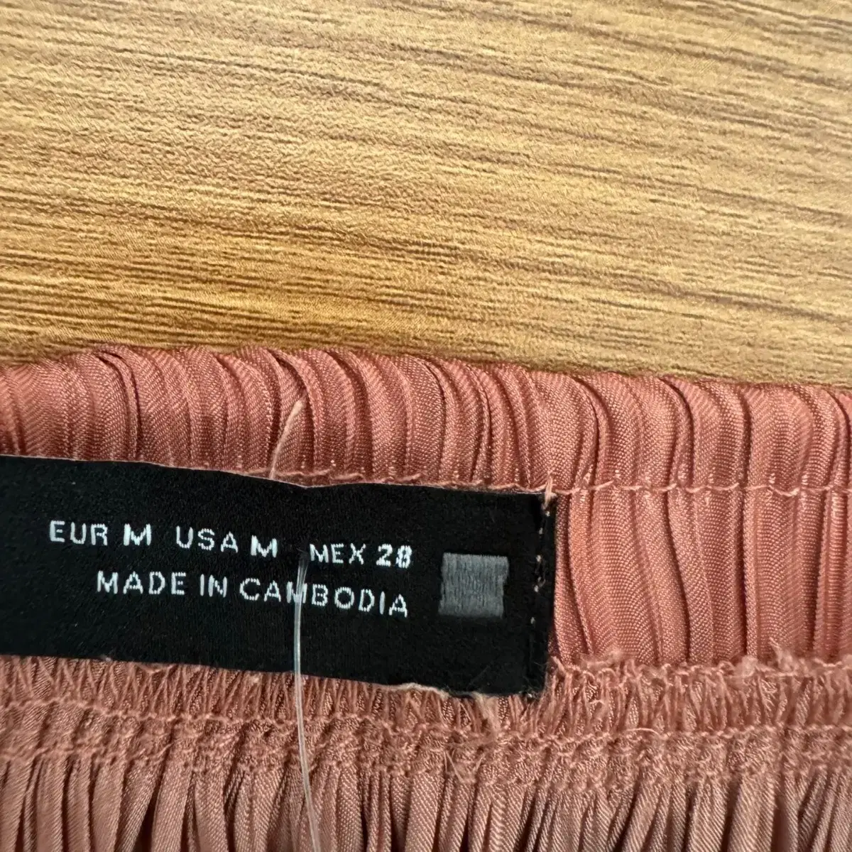 ZARA 자라 플리츠 롱 스커트 (M size / PINK)