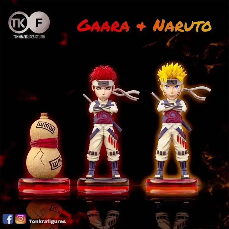 [Pre-Order] X7 x TKF Collaboration Naruto & Gaara Resin Statue [Overseas Spot].