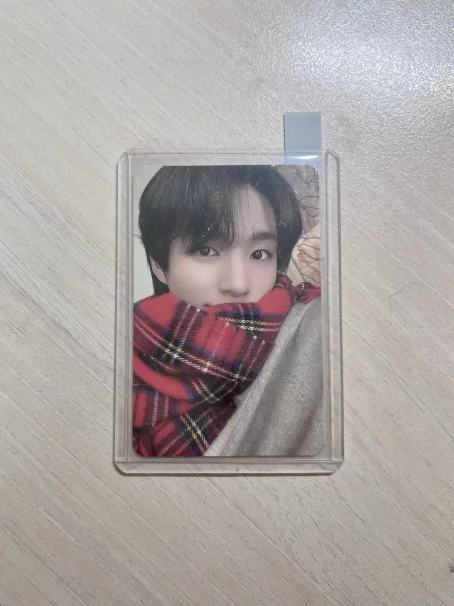 NCT Dream jeno Pink Christmas Photocard